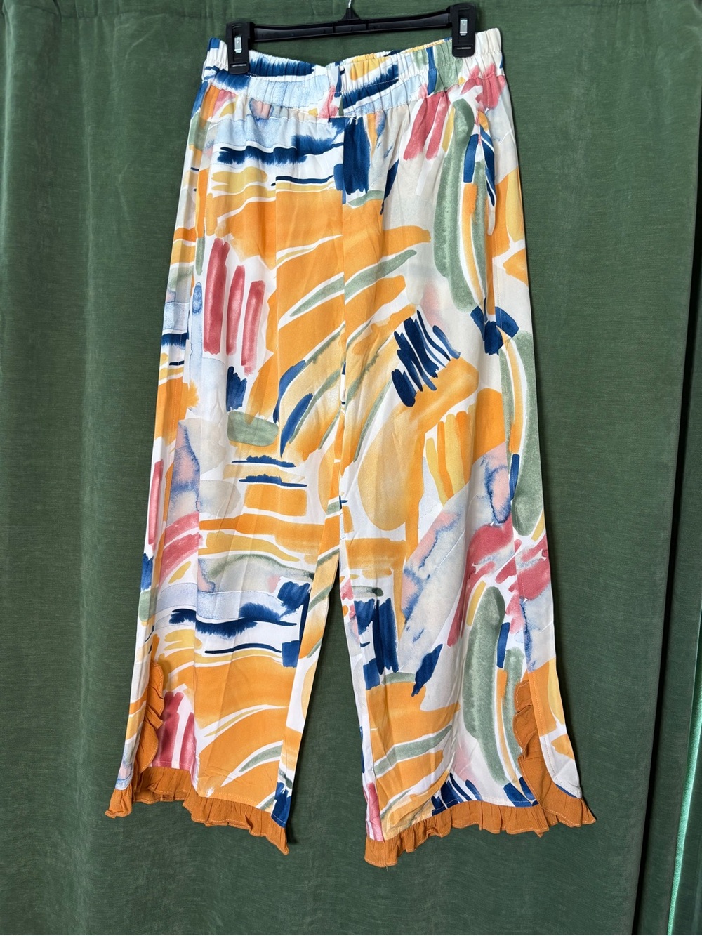 NWT Umgee Abstract Print Wide Leg Pants